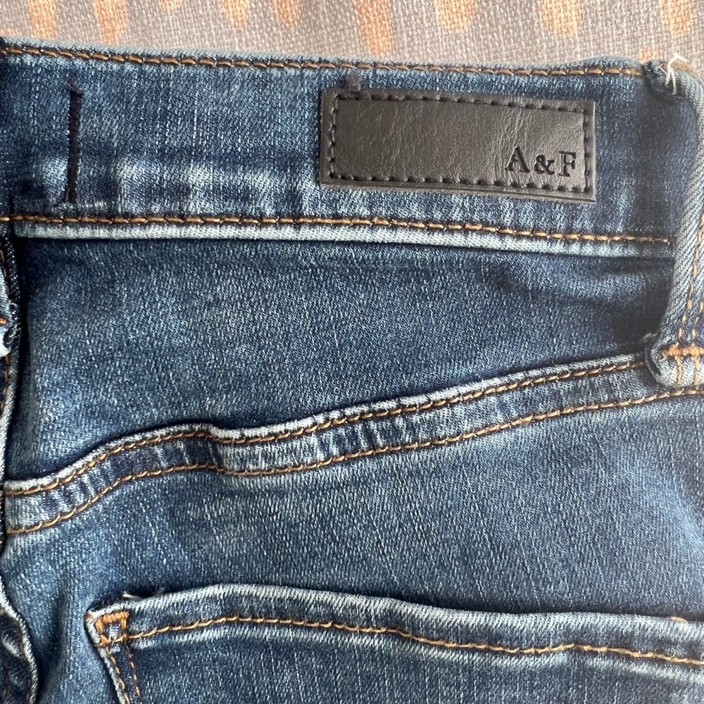 SOLD OUT EUC Abercrombie Ultra High Rise Super Skinny Ankle Jeans LONG Sz24/00 - Picture 6 of 6
